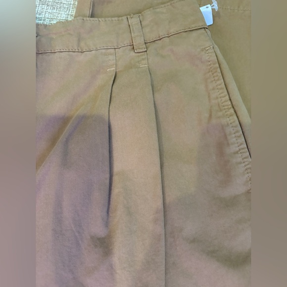 NEW Frame Pleat Front Wide Leg Camel Chinos/Pants - Picture 9 of 16